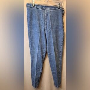 Weathered 1990’s Blues Vintage Juniors high waisted side zip Size 15/16